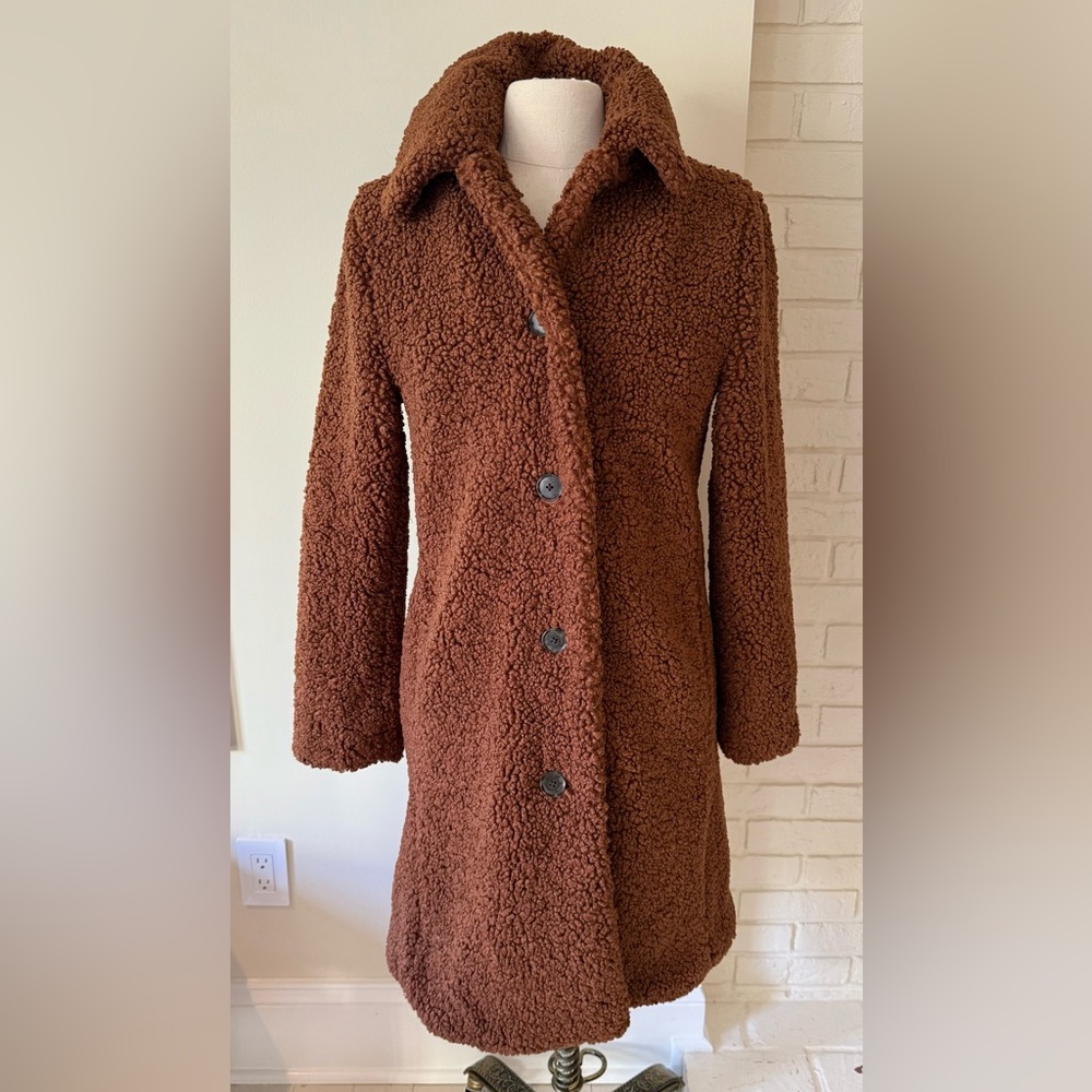 J. Crew Teddy Sherpa Lady Coat size Small